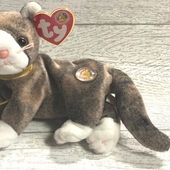 Cappuccino Cat BBOM 2002 Retired Ty Beanie Baby of the Month Collectible Mint - Picture 2 of 5